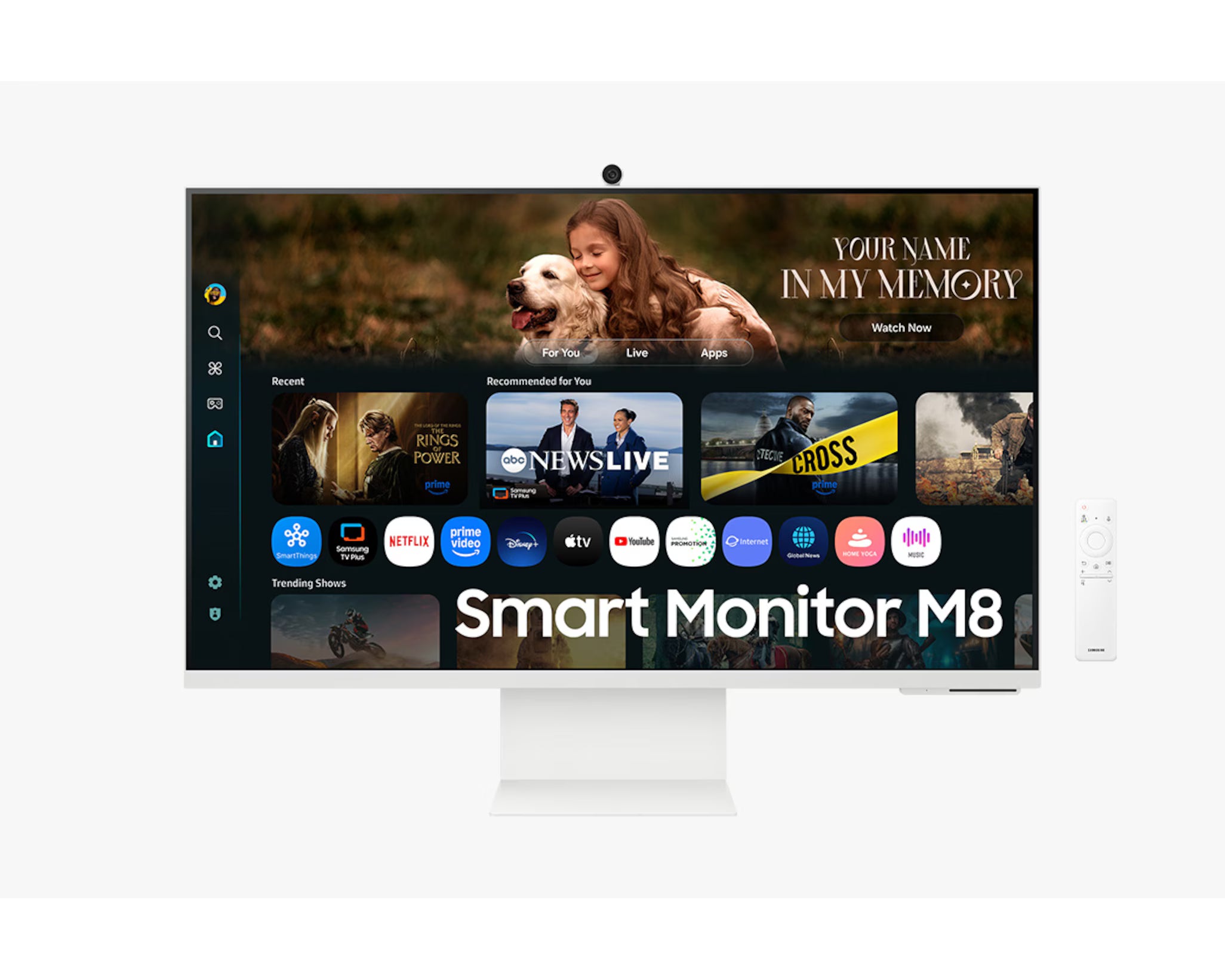 Samsung M8 M80F Moniteur Smart AI 32″ UHD 4K avec camera (LS32FM801UUXEN) Connecto.ma